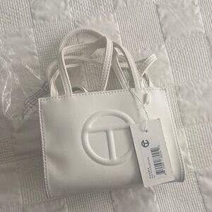 Telfar Cream Mini Bag